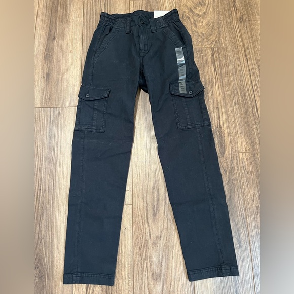 American Eagle High Rise Straight Stretch Pants Size 000 short - Picture 1 of 8